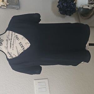 Meraki Classic Navy Short Sleeve Top